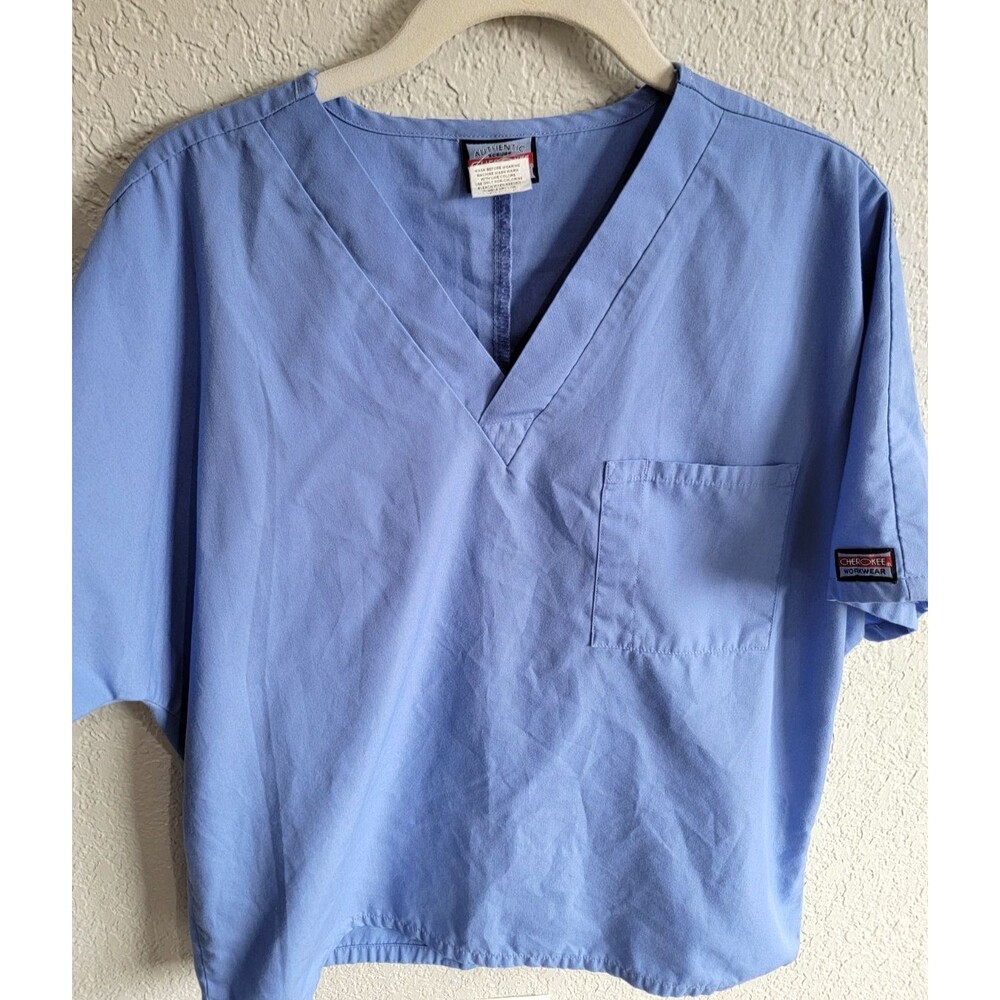 Ciel Blue Scrub Top + ScrubStar Pants Women’s Medium 2 Piece Scrub Set Uniform